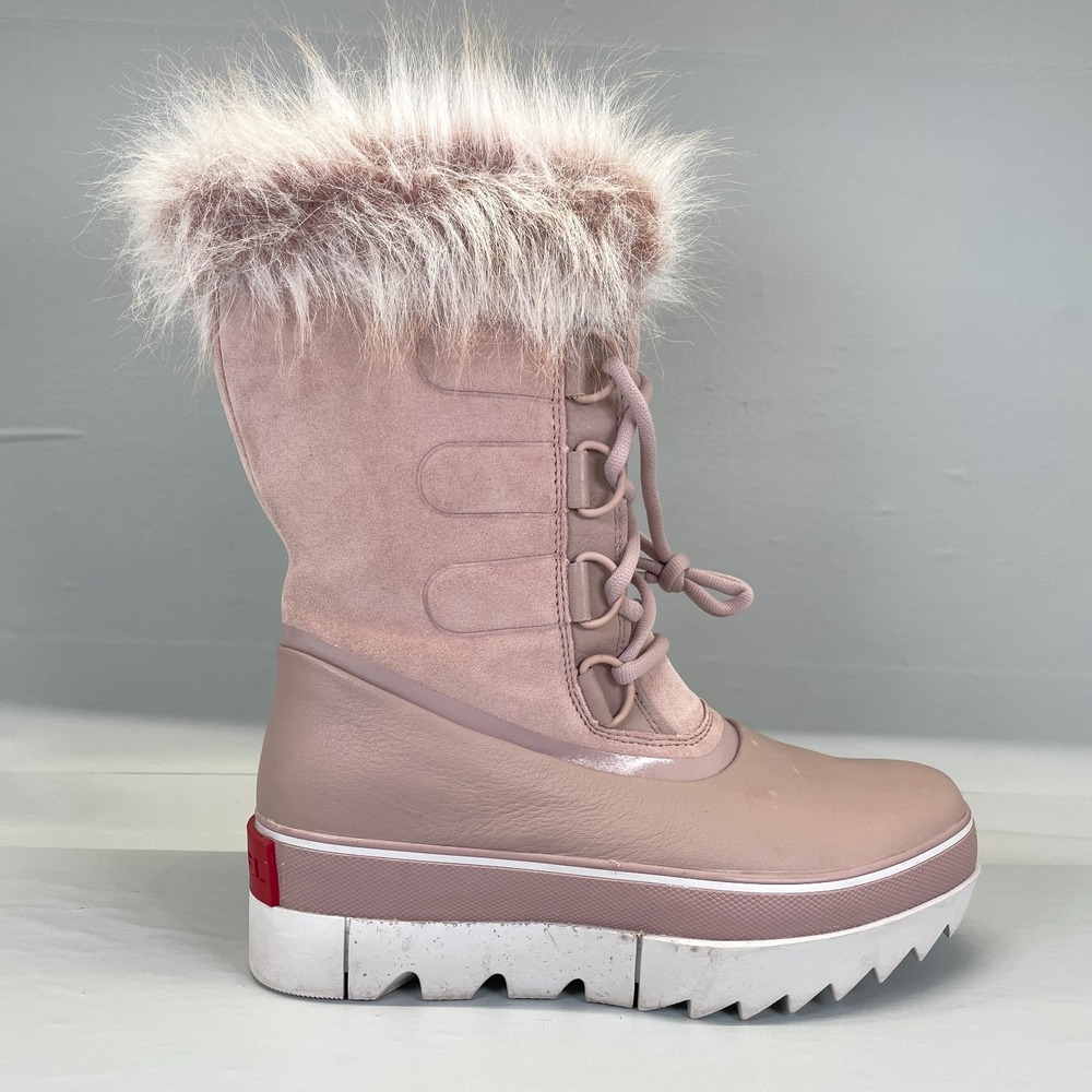 Sorel Joan of Arctic Next Winter Boots Womens Size 9 Pink Leather Platform Shoes